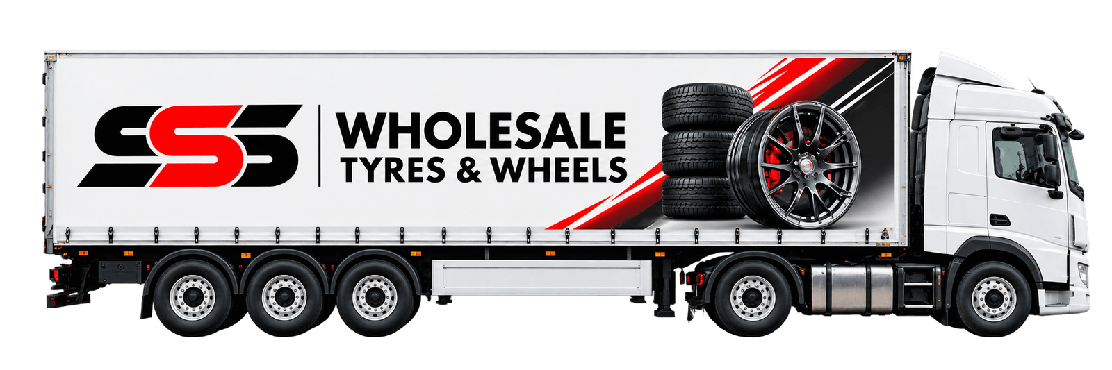 SSS Wholesale Tyres & Wheels delivery truck