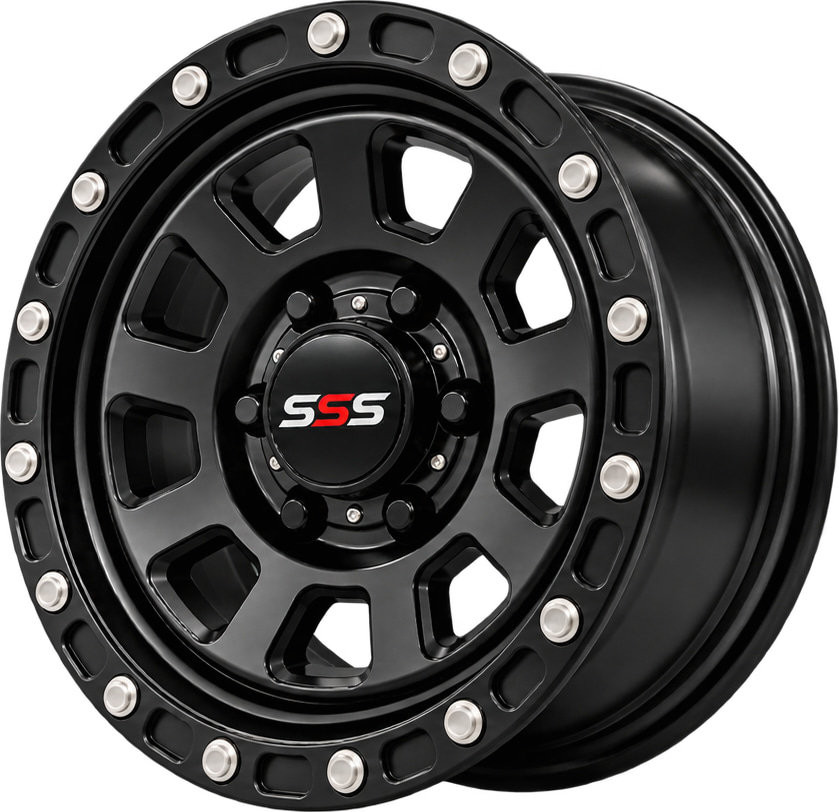 SSS Wheels & Tyres — matte black alloy wheel
