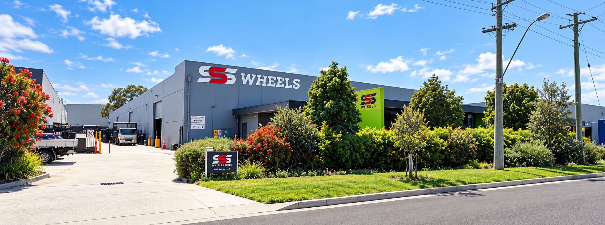 The SSS Wheels & Tyres warehouse in Dandenong South, Melbourne